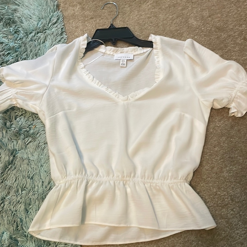 White crop top. Top shop